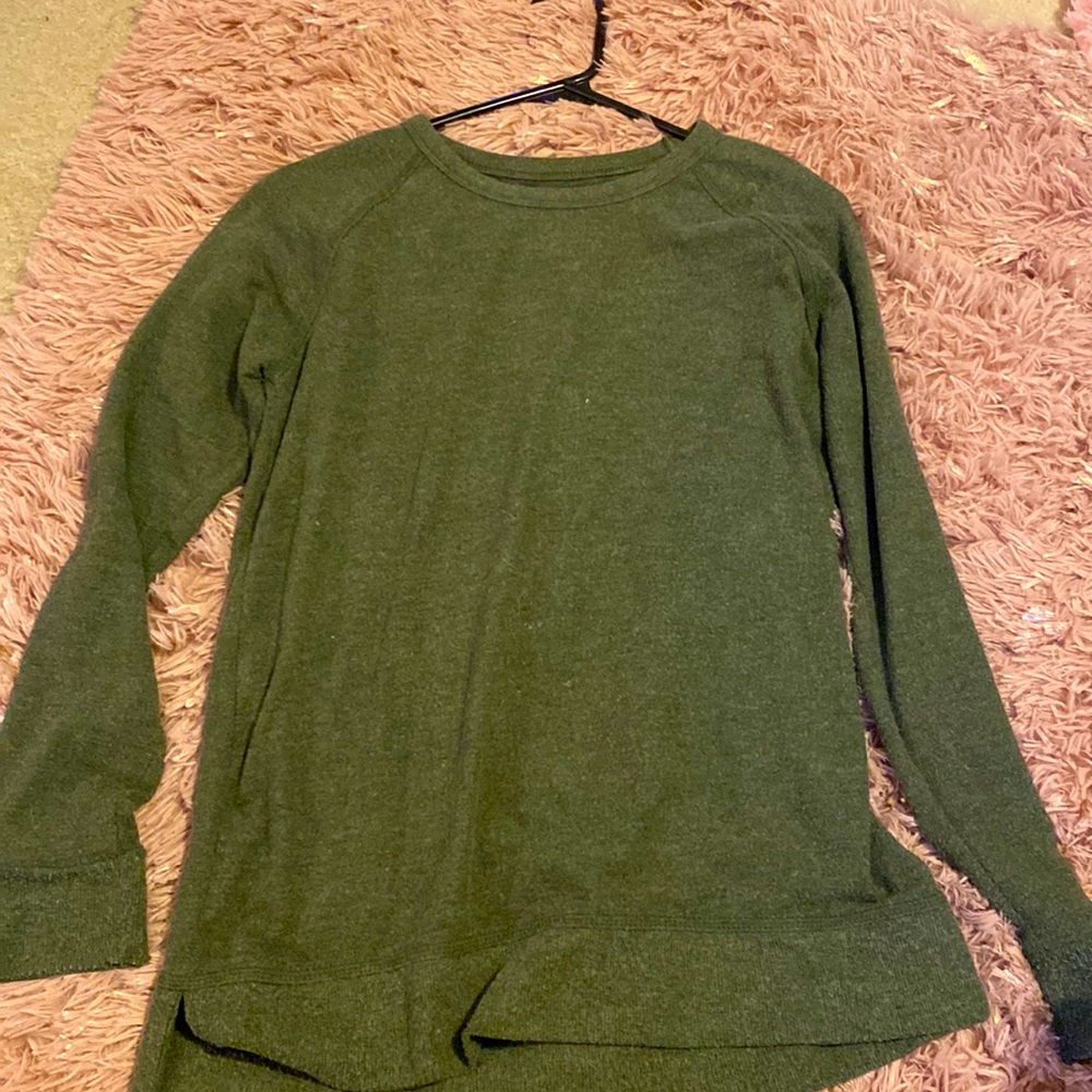 Army green sweater